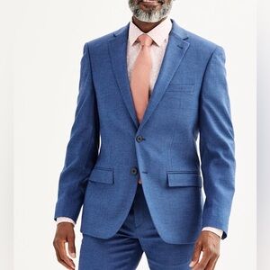 Apt. 9® Premier Flex Performance slim fit navy blue suit jacket 46R